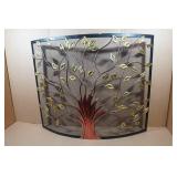 Deco 79 Farmhouse Metal Fire Place Screen - 39"x7"x33"