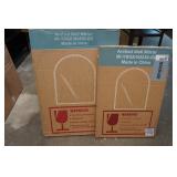 *2* Gold Framed Arched Wall Mirrors - 24"x36" & 22"x30"