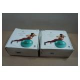 *2* Gaiam Total Body Balance Balls - Missing Plugs