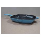 Country Living Enameled Cast Iron 11" Square Griddle Grill Pan