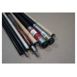Assorted Damaged Pool Cues