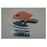 Rolled Carbon Steel Finger Hole Hunting Knife