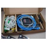 Phone Cases, HDMI Cords, Wifi Router and Timer Outlet