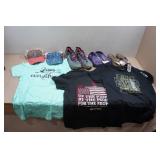 Assorted Clothing - Shirts, Hats and Shoes