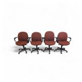 4 Haworth Fully Adjustable Task Chairs