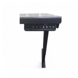 Power Sit Stand Desk with Memory Settings measures 70" wide / 46" deep / Adjusts between 24.5" to 50" tall Right Return