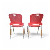 2 Herman Miller Stackable Caper Chairs *NEW*