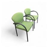2 Green HON Ignition Chairs- Stackers