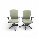 2 Lime Green Krug Task Chairs