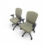 2 Lime Green Krug Task Chairs