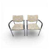 2 Gunlocke Stacking chairs