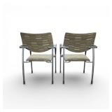 2 Gunlocke Stacking chairs