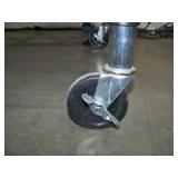 Stainless Steel Work Table with Lower Shelf on Locking Casters