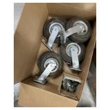 Large Lot of Various Size Casters / Wheels