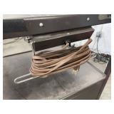 Rolling / Mobile Metal Cart with Storage Cabinet and Built-in Power Cable