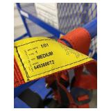 T & S Equipment Company - Material Handling Lift Truck Safety Cage Forklift Lift Basket Work Platform with Harness & Safety Tether