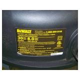 DeWalt DVX08SA 8 Gallon 5 HP Stainless Steel Wet/Dry Vac / Vacuum on Casters