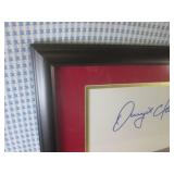(A-4) Framed and Signed Dwight Clar...