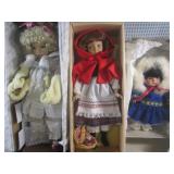 (D-2) 3 Porcelain Dolls with Boxes...
