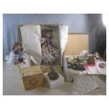 (D-2) 3 Porcelain Dolls and Yesterd...