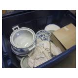 (EW3) Tote Full of a Dish Set as Sh...