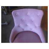 (FRNT) Pink Velvet Office/Desk Chai...