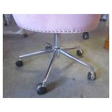 (FRNT) Pink Velvet Office/Desk Chai...