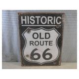 (FS) Historic Old Route 66 Tin Sign...