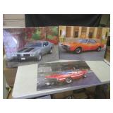 (FDS) 3 Car Posters 33" x 23 1/2" S...