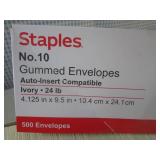 (CSB) Box of 500 No. 10 Gummed Enve...