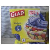 (A-3) 4 - Glad 3-Pack Large Food Co...