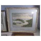(A-4) Vintage Framed "The Lonely Gu...