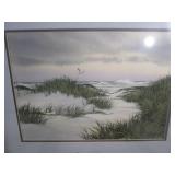 (A-4) Vintage Framed "The Lonely Gu...