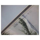 (A-4) Vintage Framed "The Lonely Gu...