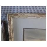 (A-4) Vintage Framed "The Lonely Gu...