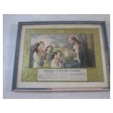 (A-4) Vintage Framed "The Lonely Gu...