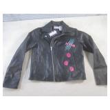 (BR1) Kids New Def Leppard Faux Lea...