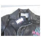 (BR1) Kids New Def Leppard Faux Lea...
