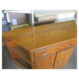 (FRNT) Wood Cabinet with 1 Large Dr...