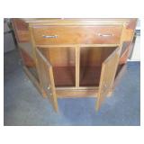 (FRNT) Wood Cabinet with 1 Large Dr...