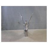(CNTR) Vintage Chrome Swan Hood Orn...