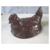 (CNTR) Vintage Glazed Hen On Nest /...