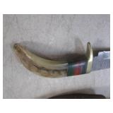 (FS) 6" Damascus Blade Knife with L...