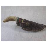 (FS) 6" Damascus Blade Knife with L...