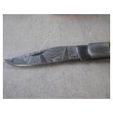 (FS) 7 1/4" Damascus Blade Folding ...