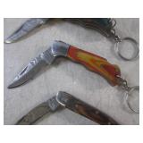 (FS) 3 Damascus Blade Keychain Fold...