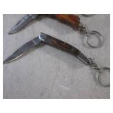 (FS) 3 Damascus Blade Keychain Fold...