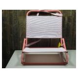 Sun Squad Low-Profile Compact Beach Chair Pink