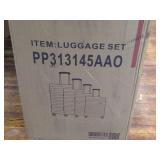 4 PCS Expandable ABS Lightweight Hard Shell Luggage Set Cream