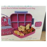 Bentgo Kids Snap & Go Rainbow Butterfly Lunch Set - Brand New